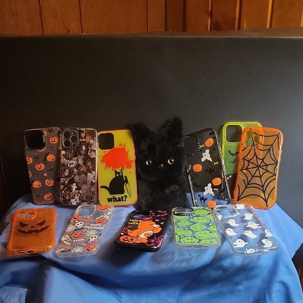 Halloween Themed Phone Cases - Assorted Colors. Fits 12pro Max Or 12pro Max